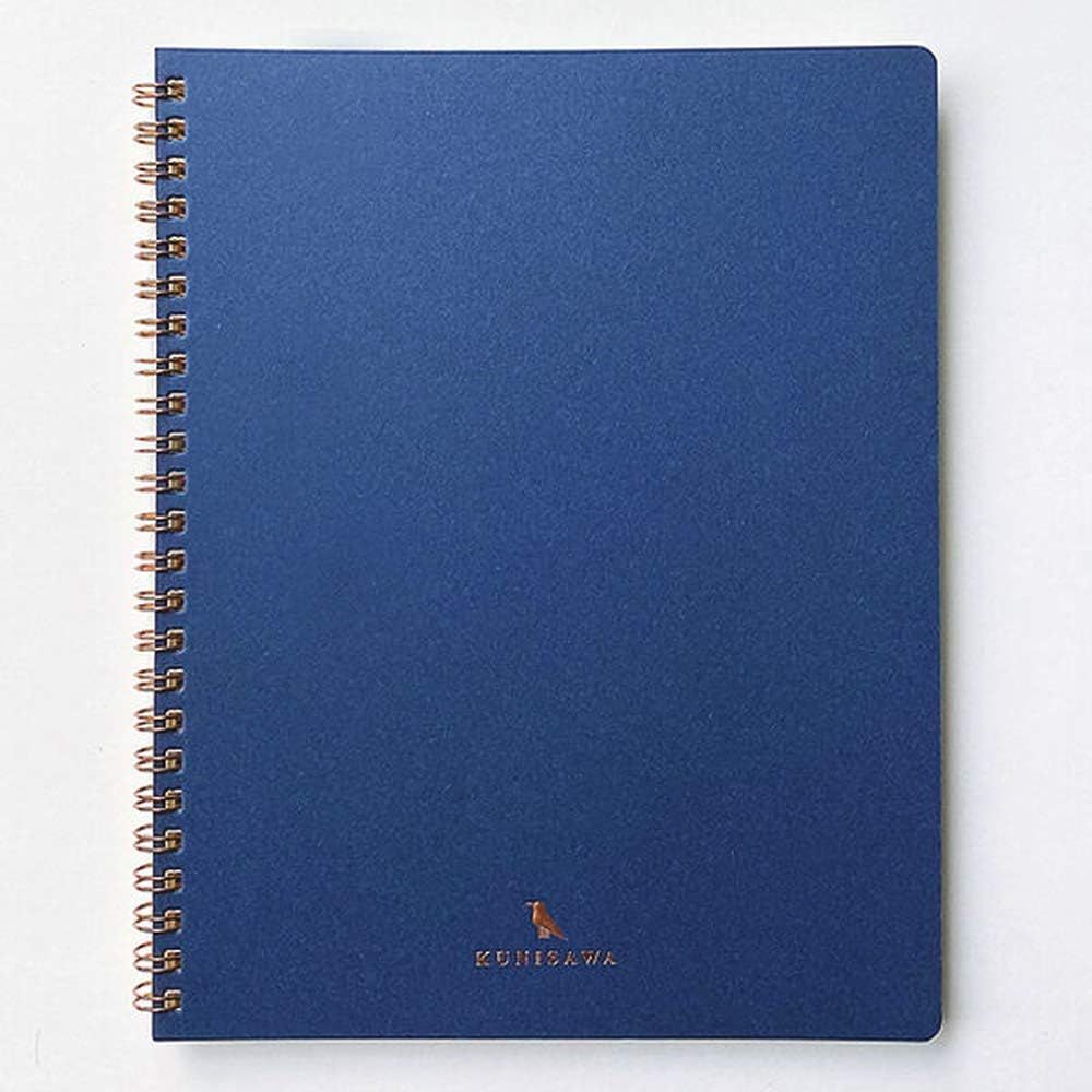 Kunisawa - The Executive Ring Notebook - Indigo, Dot Grid