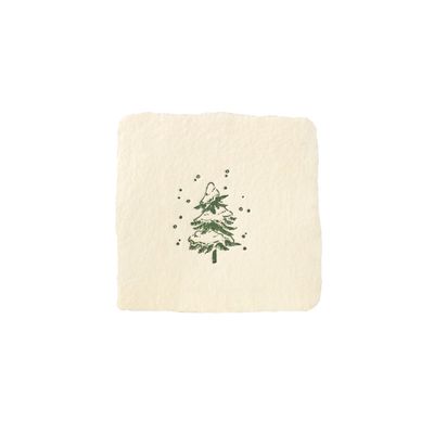 Oblation Snowy Pine Petite Charm Letterpress Enclosure Card