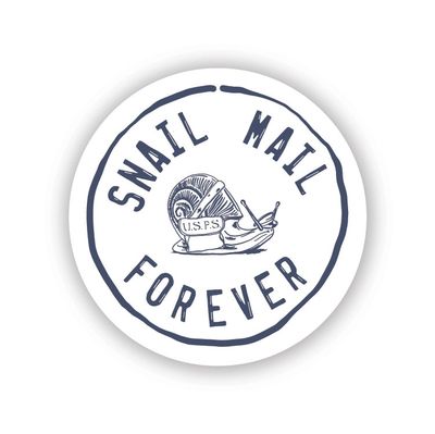 Snail Mail Forever Postmark Stickers (set of 4)
