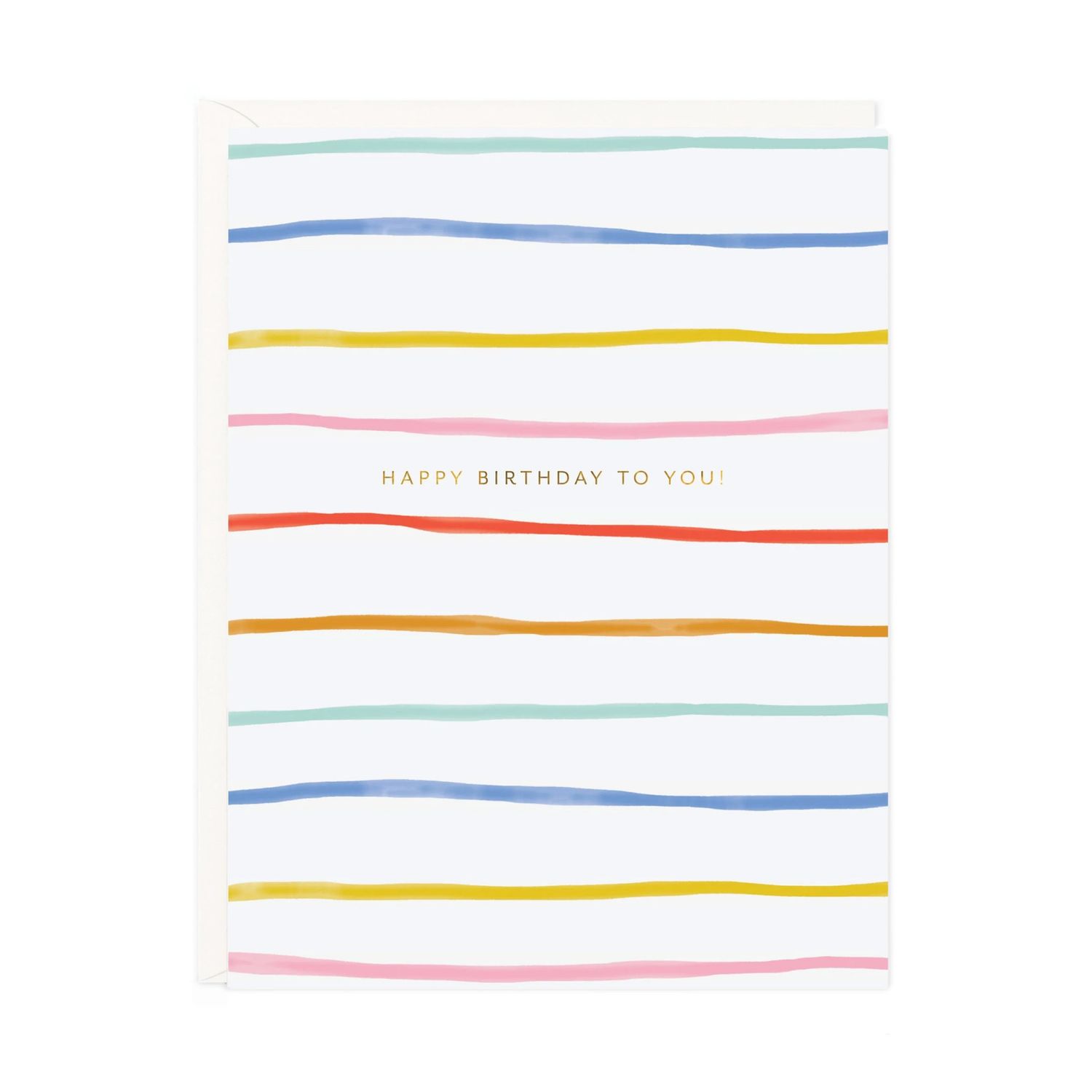 Birthday Stripes Birthday Card