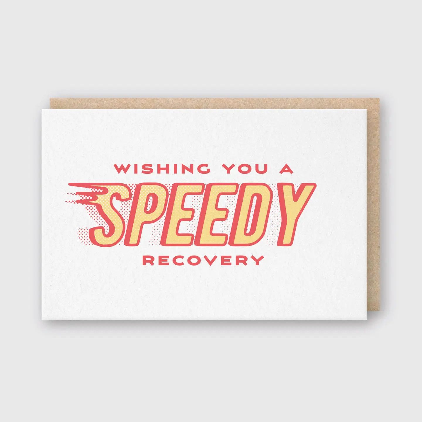 Speedy Recovery Letterpress Card
