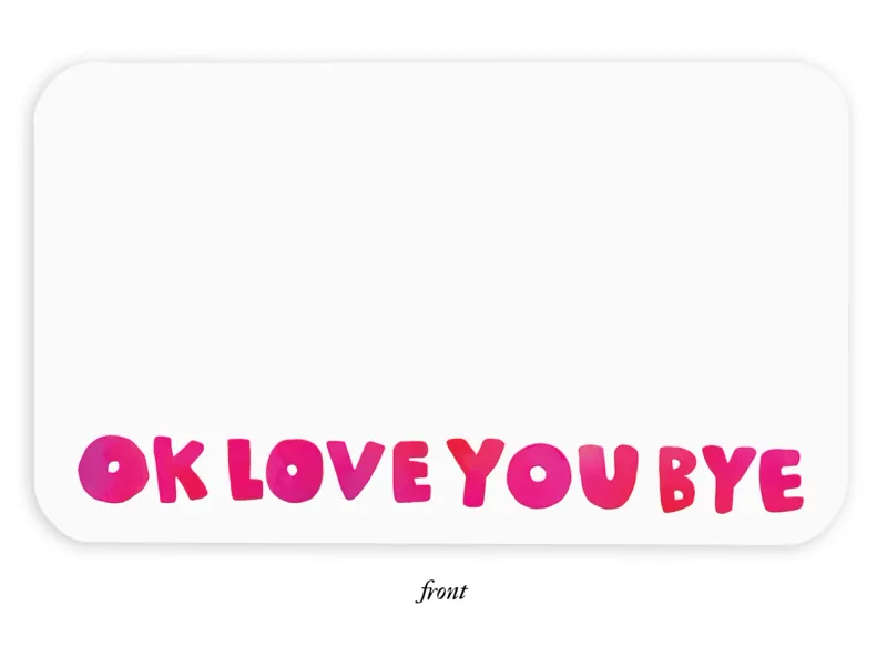 Okloveyoubye Little Notes