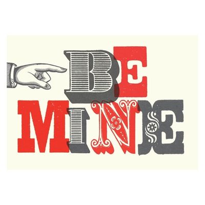 Be Mine Valentines Card