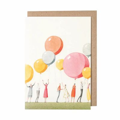 Balloon Party Greeting Card