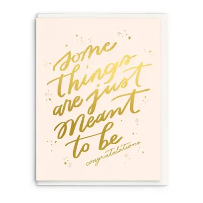 Meant to Be Letterpress Card