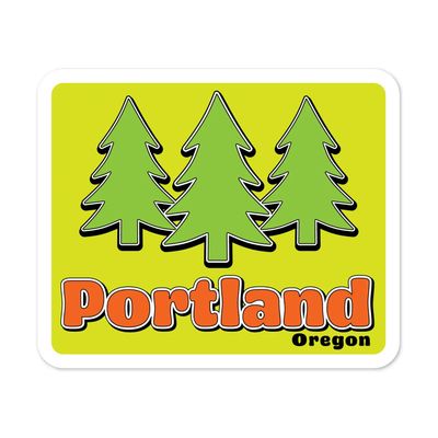 Retro Portland, Oregon Sticker