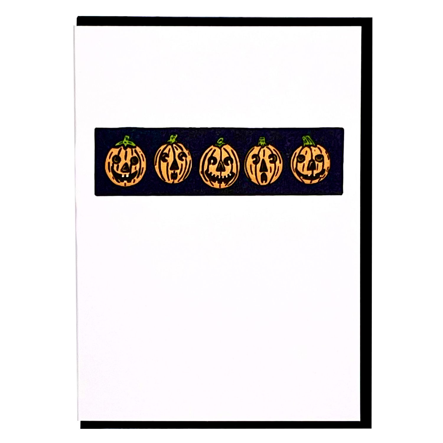 Pumpkin Patch Letterpress Greeting Card