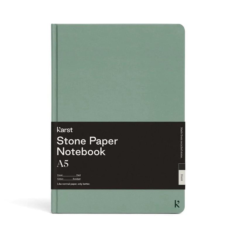 Karst A5 Hardcover Notebook - Blank - Eucalypt
