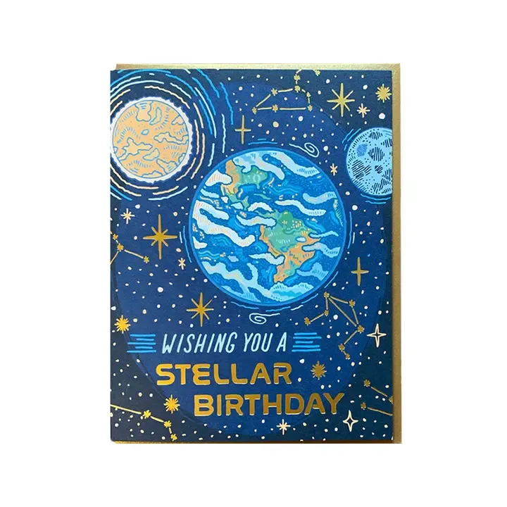 Stellar Birthday Foil Card