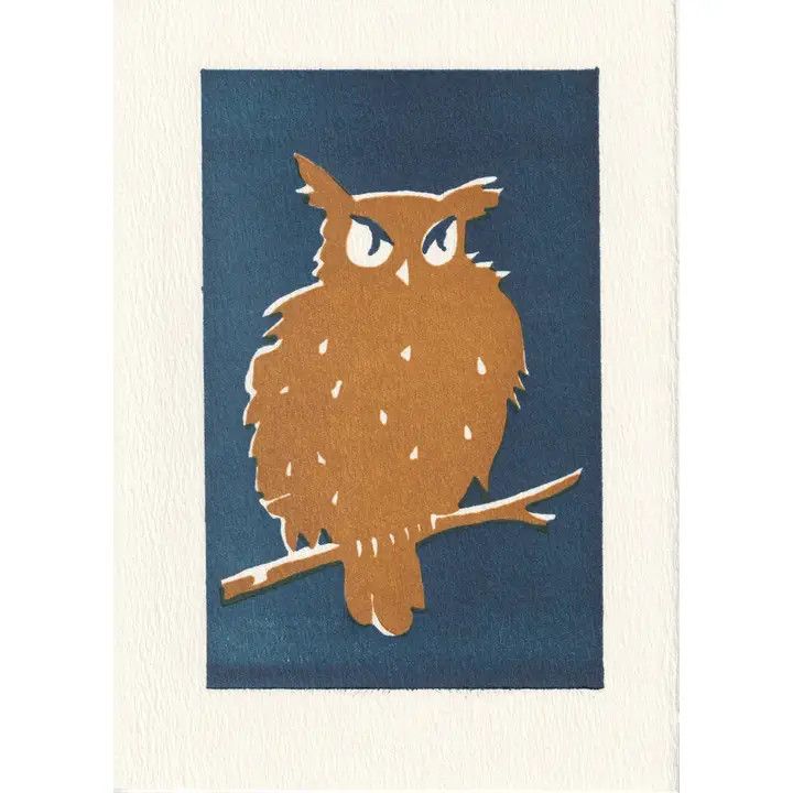 Hoo Lettepress Card