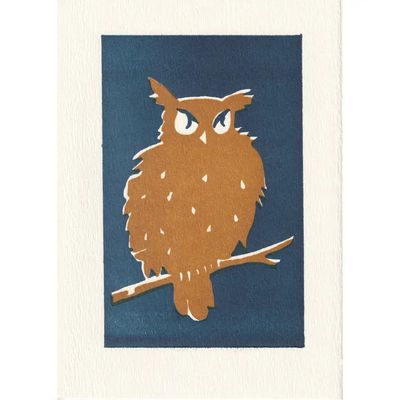 Hoo Lettepress Card