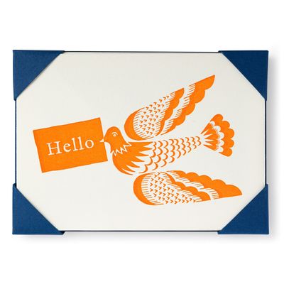 Hello Bird Letterpress Box of 5