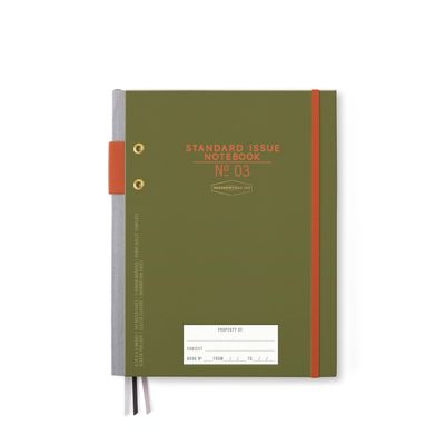 Standard Issue Notebook No. 3 - Army Green &amp; Chili