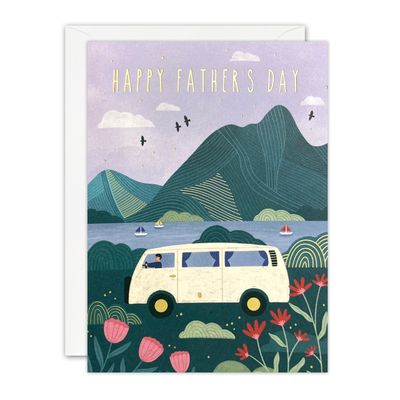 Camper Van Father's Day Foil Card