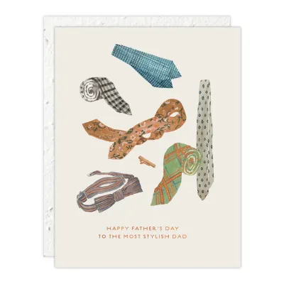 Dad's Ties Father's Day Card