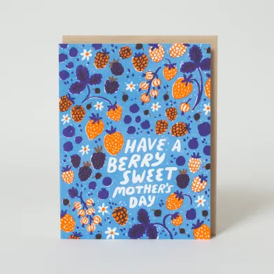 Berry Mother's Day Greeting Card By Phoebe Wahl