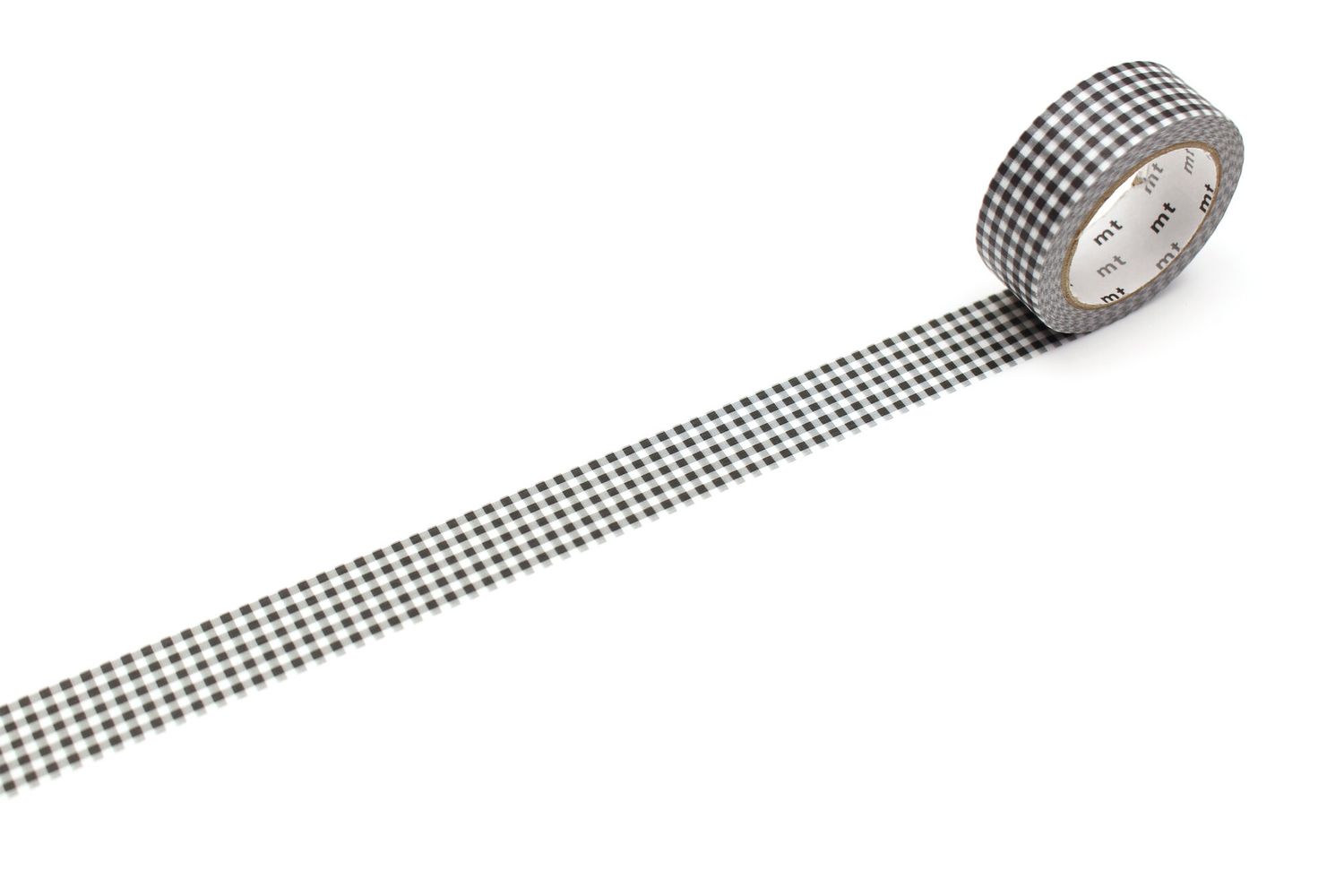mt Delicate Checkered Black Washi Tape