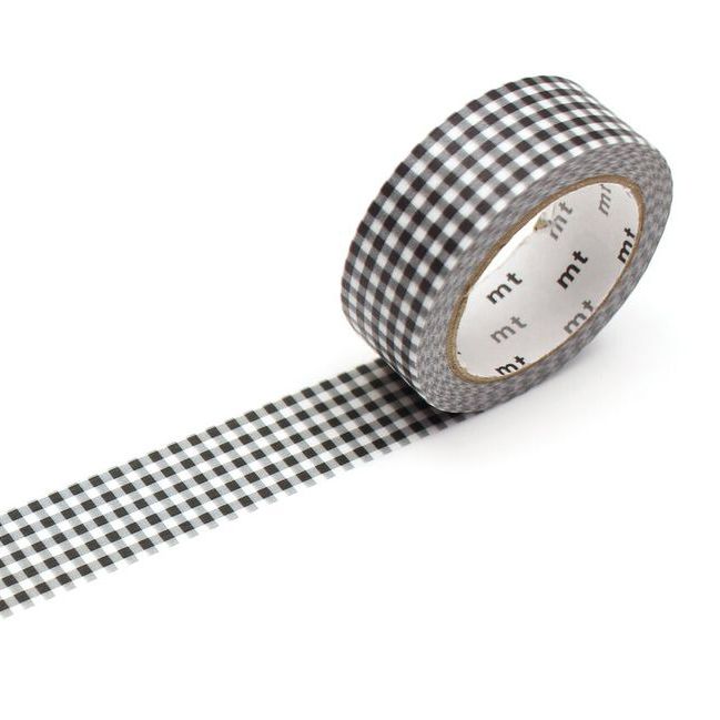 Delicate Checkered Black Washi Tape