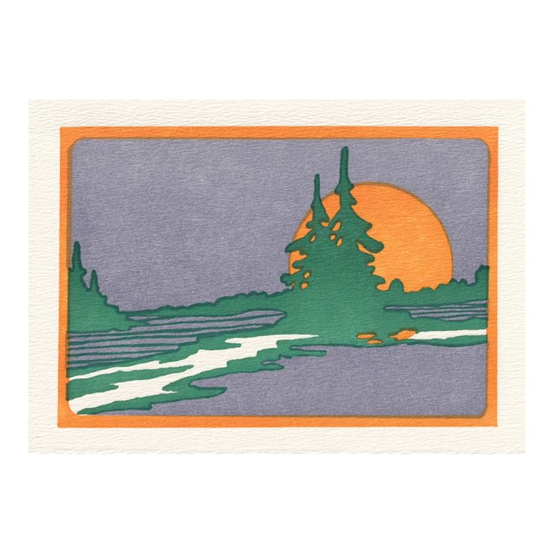 Moon River Letterpress Card