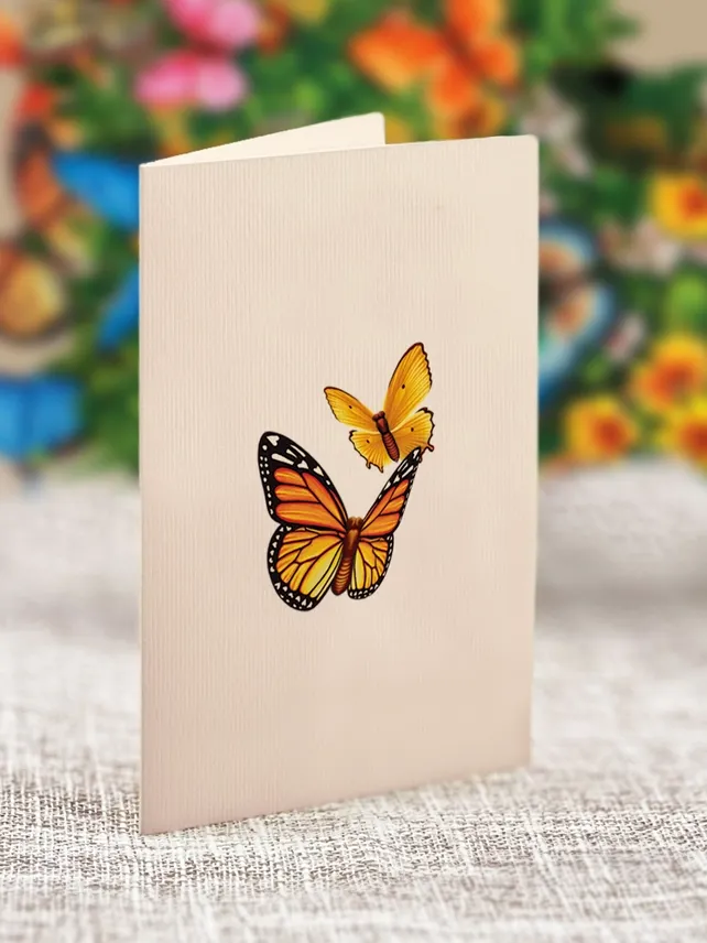 Mini Butterflies and Buttercups Pop Up Card