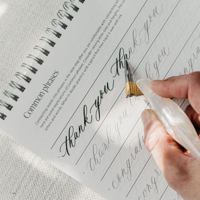 Lowercase Alphabet Calligraphy Practice Pad