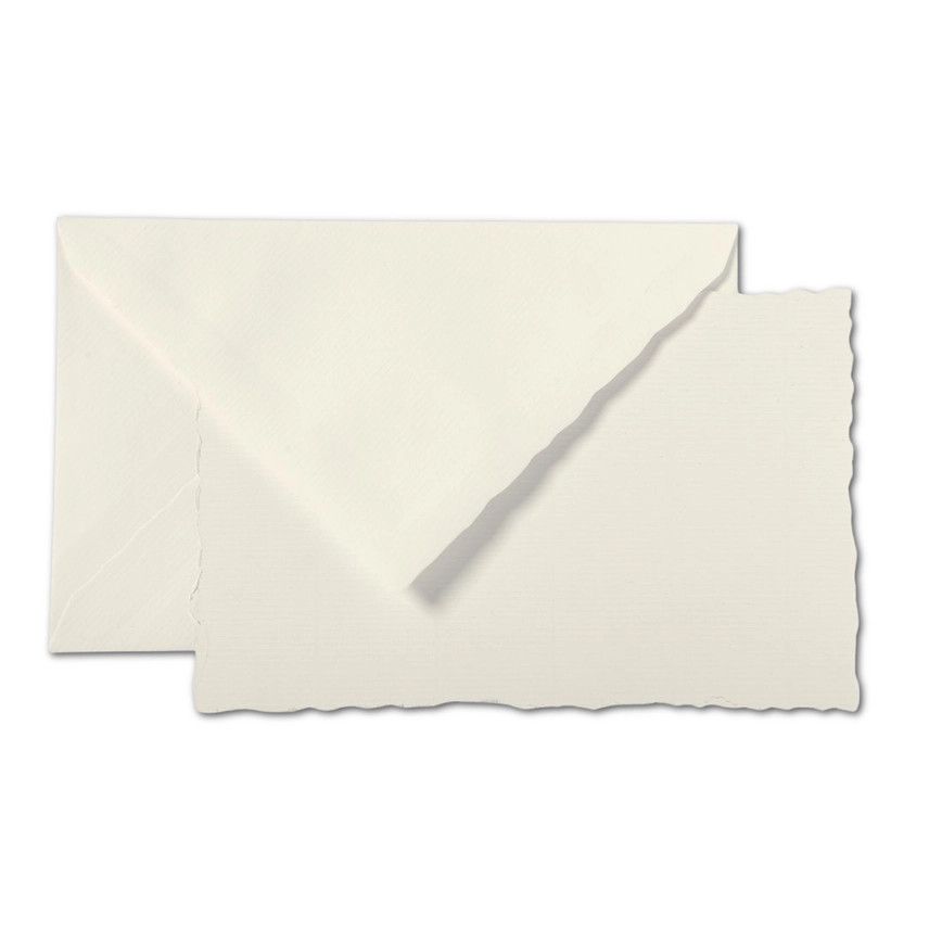 G. Lalo Verge de France Card &amp; Envelope Set - Ivory (set of 10)