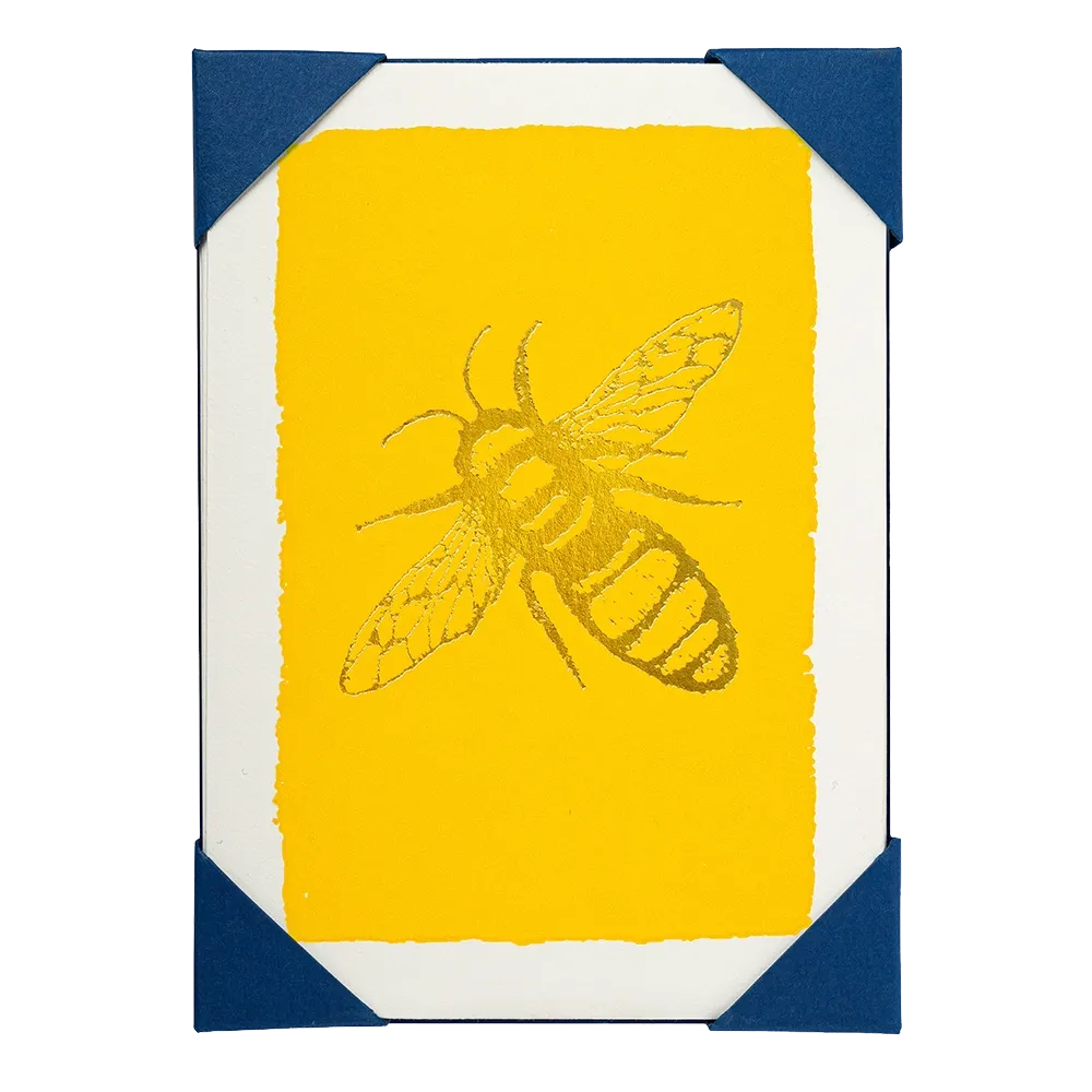 Gold Foil Bee Notelets (box of 5)