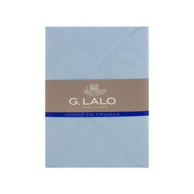 G. Lalo Gummed Envelopes - Blue (pack of 25)