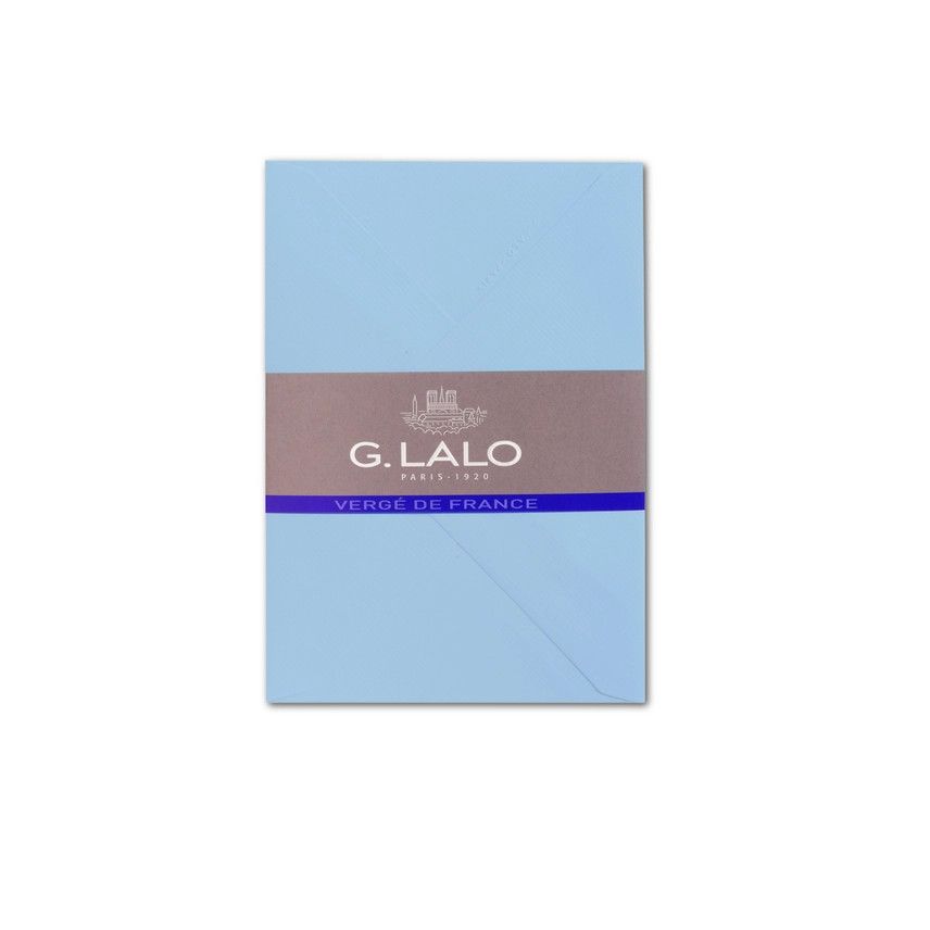 G. Lalo Gummed Envelopes - Blue (pack of 25)
