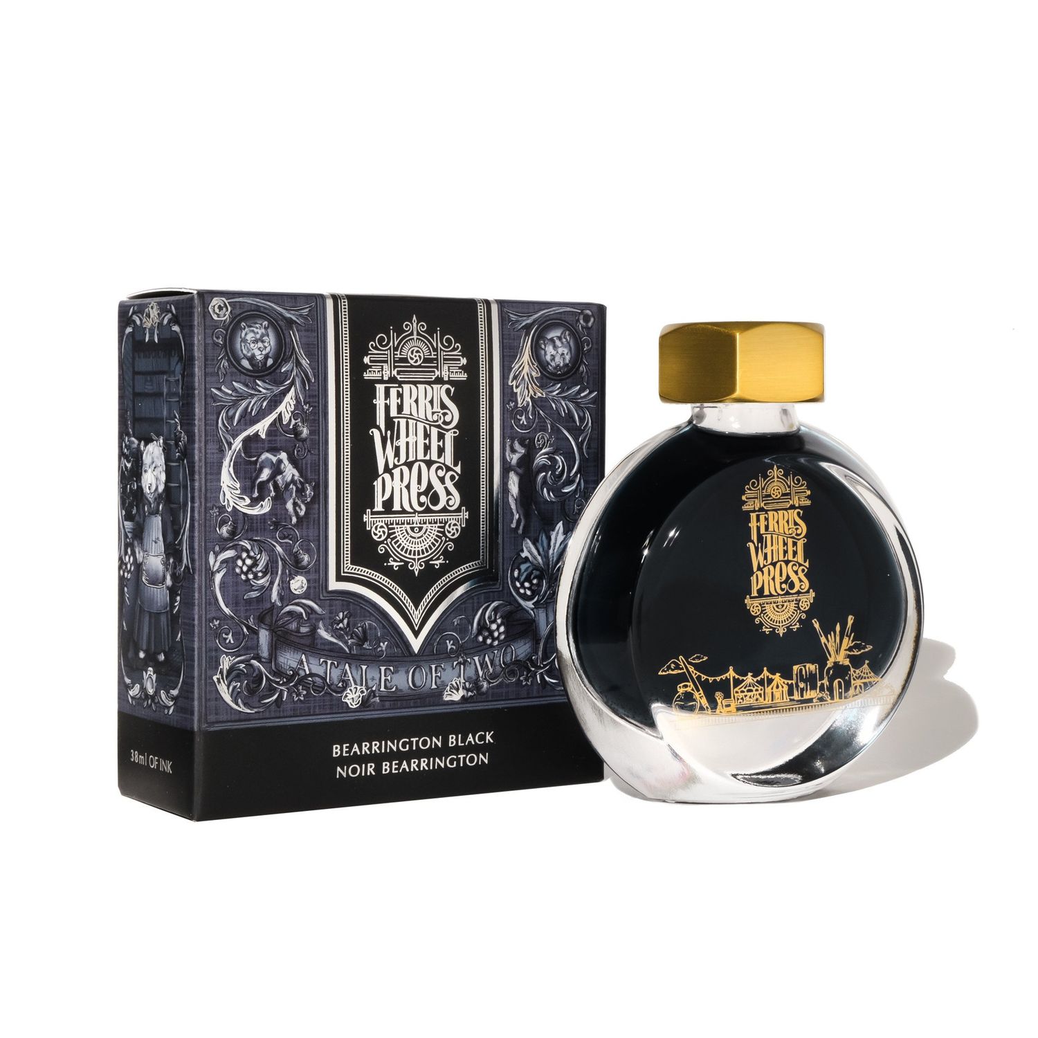 Ferris Wheel Press Bearrington Black Bottled Ink (38ml)