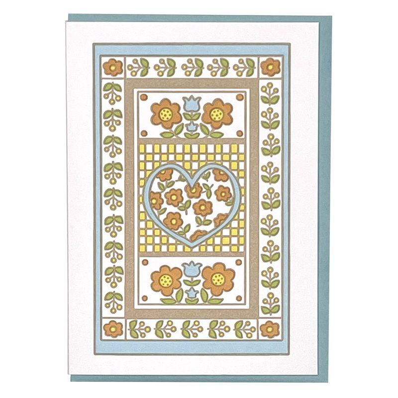 Prairie Picnic Letterpress Greeting Card