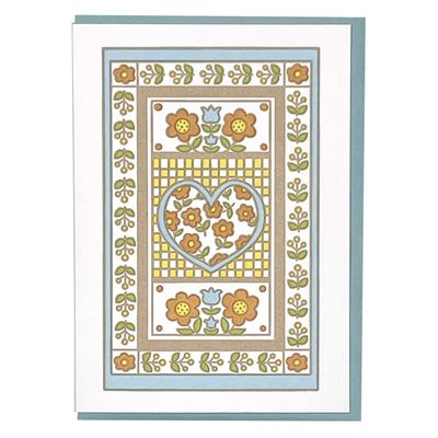 Prairie Picnic Letterpress Greeting Card