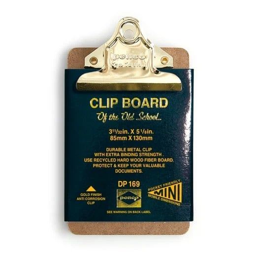 Penco Old School Clipboard Mini Gold Clip