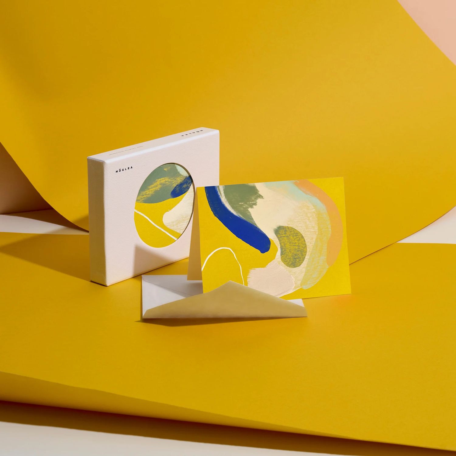 Canary Hand-Painted Stationery Set (box of 6)