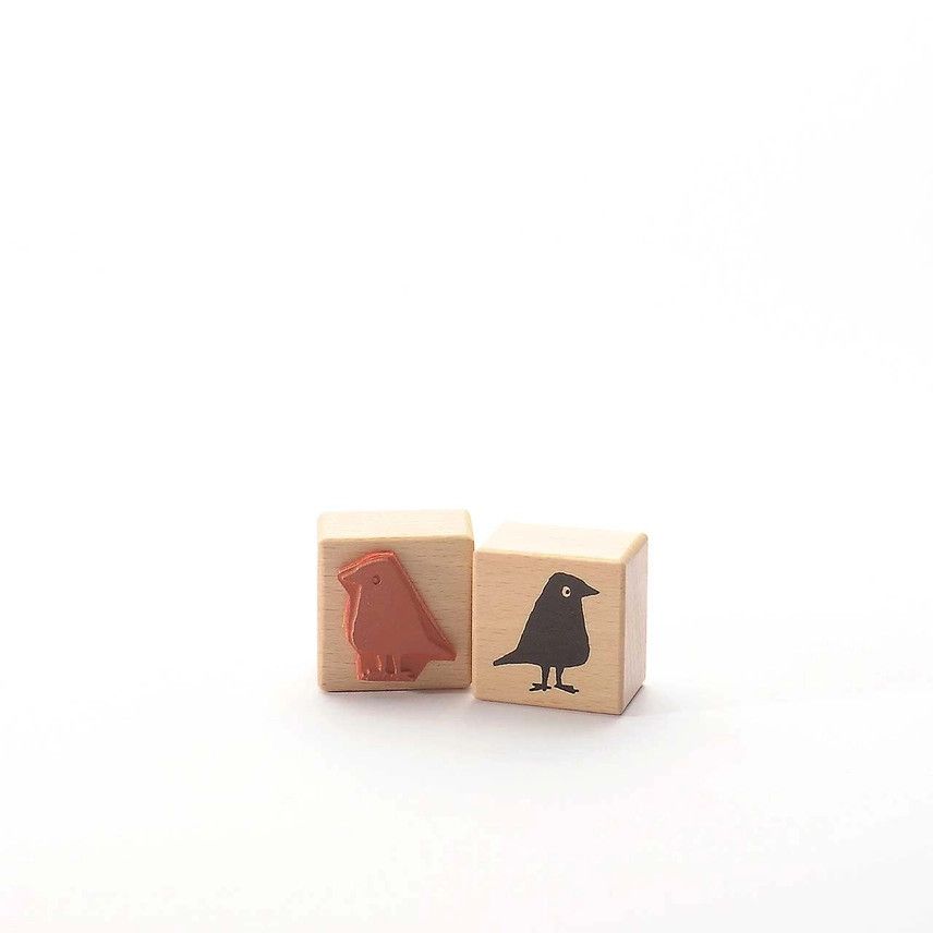 Black Bird Rubber Stamp