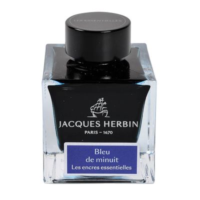 J Herbin Bleu de Minuit Bottled Ink (50ml)