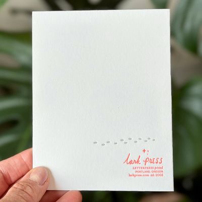 Peace Joy Love Snow Globe Letterpress Cards (box of 6)