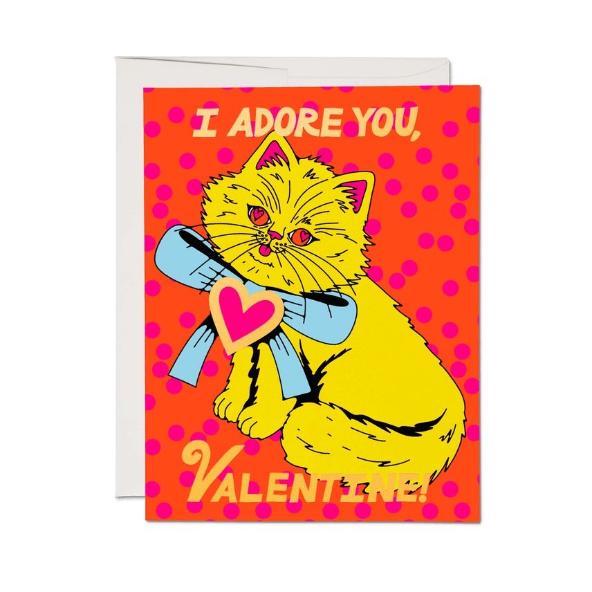 I Adore You, Valentine Foil Card