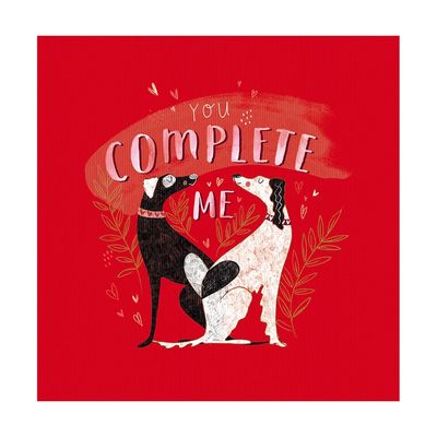 You Complete Me Valentine's Card