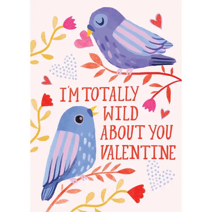 Wild About You Valentine Card