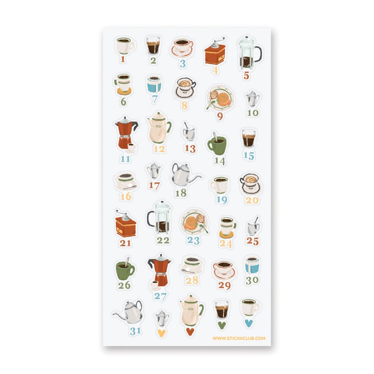 Daily Coffee Sticker Sheet