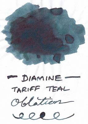 Diamine 160th Tariff Teal Bottled Ink (75ml)