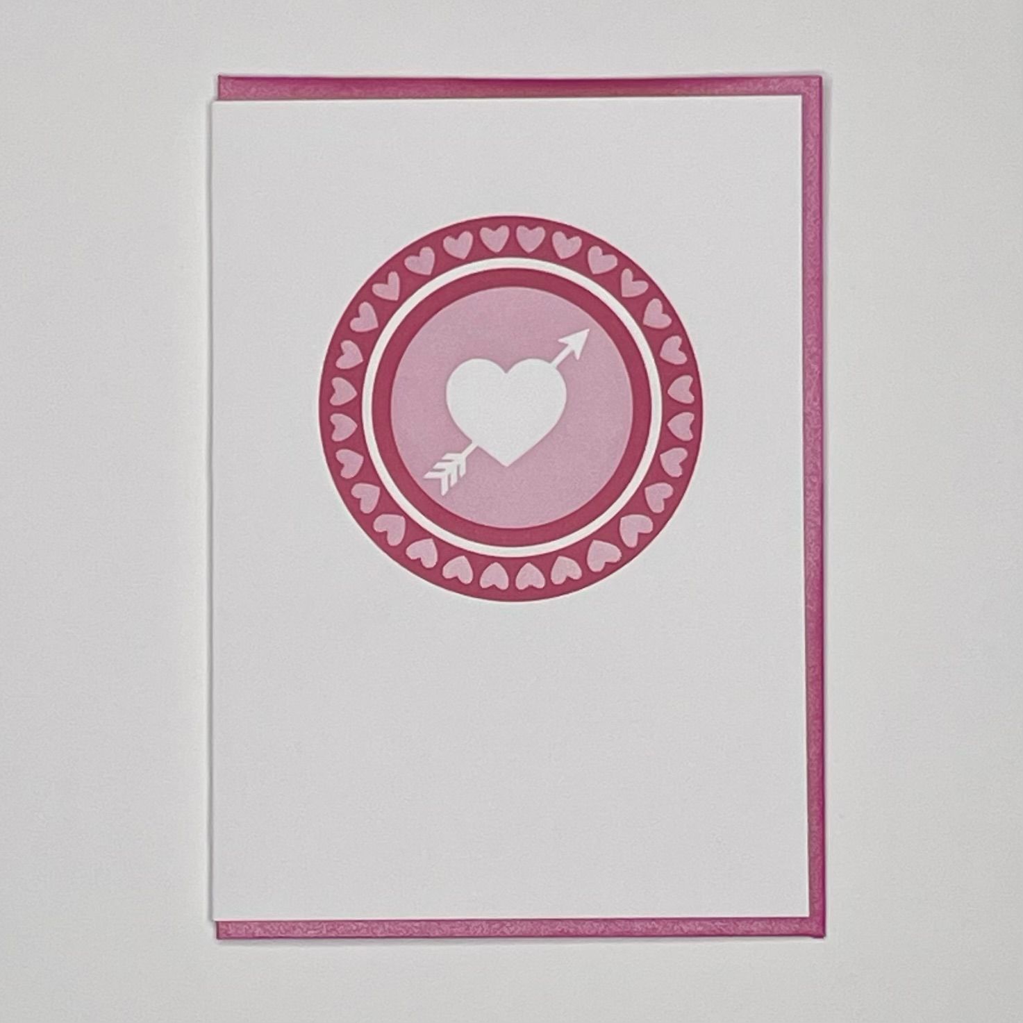 Cupid's Arrow Letterpress Greeting Card