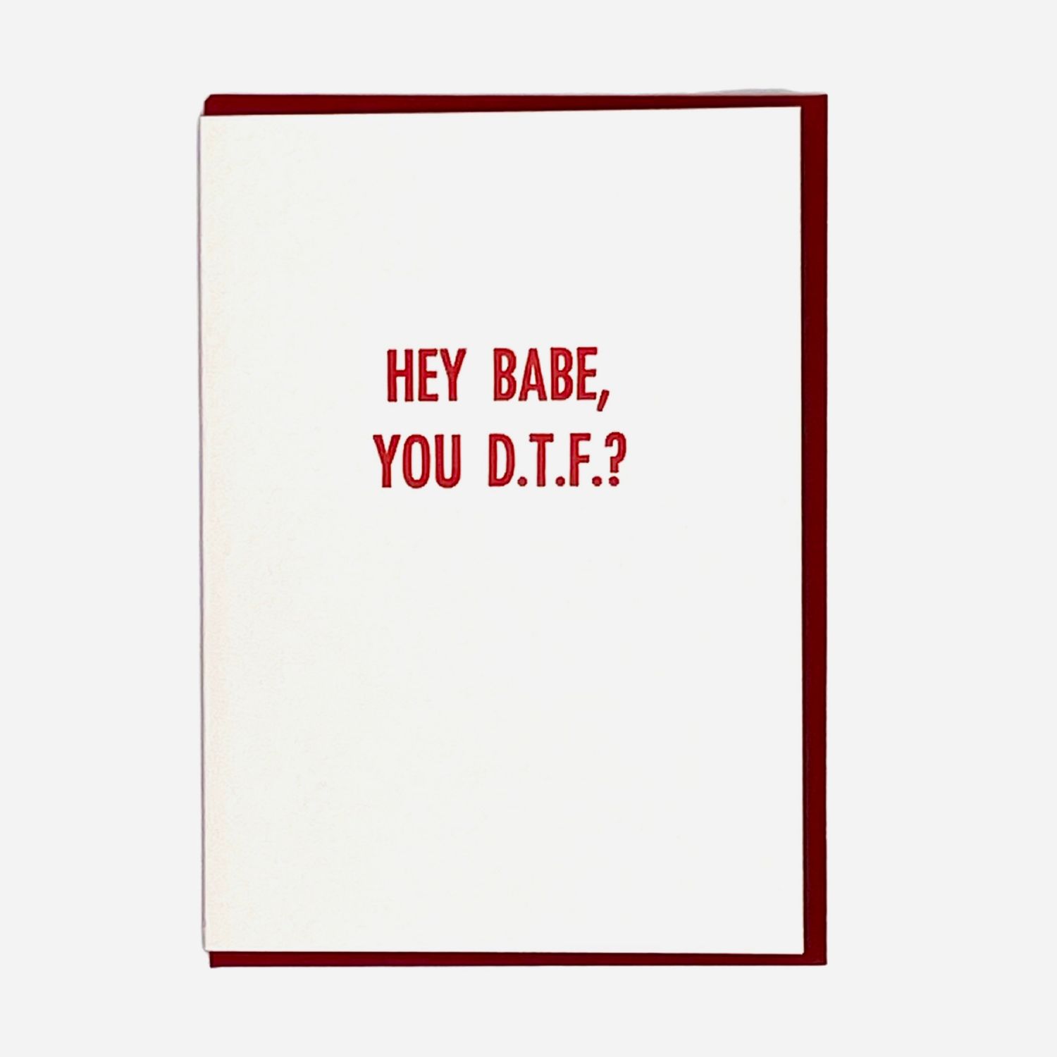 DTF Letterpress Greeting Card