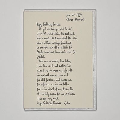 Letter To June Letterpress Greeting Card