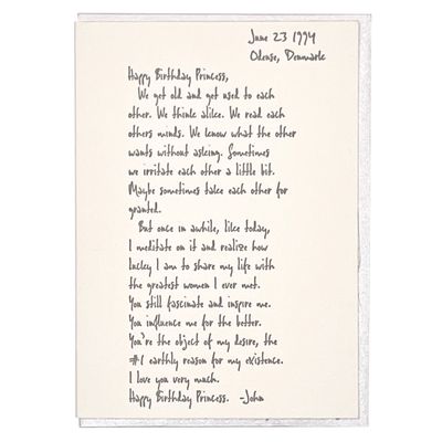 Letter To June Letterpress Greeting Card