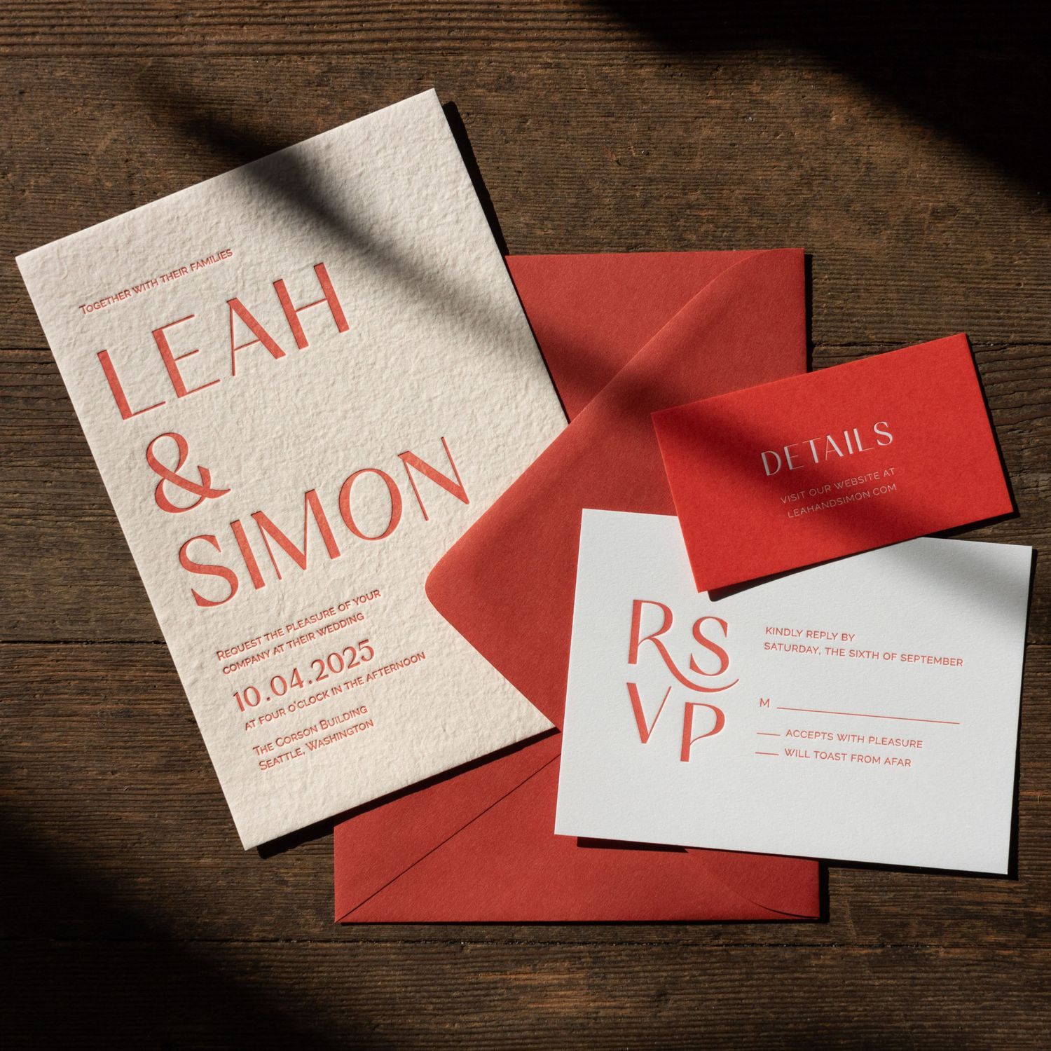 Leah Wedding Invitation