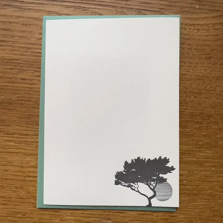 Beach Tree Letterpress Notecards (set of 10)