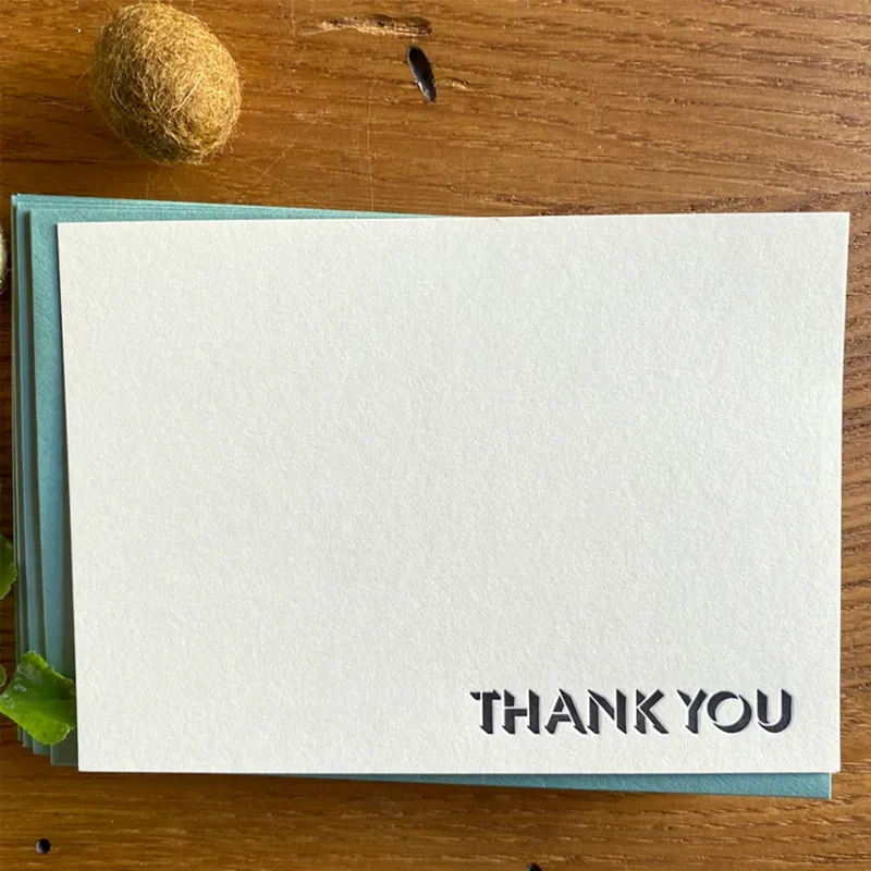 Umbra Thank You Letterpress Notecards (set of 10)