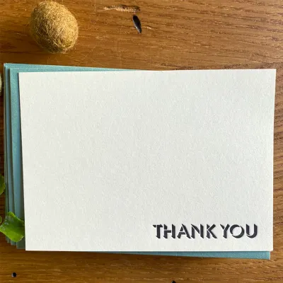 Umbra Thank You Letterpress Notecards (set of 10)
